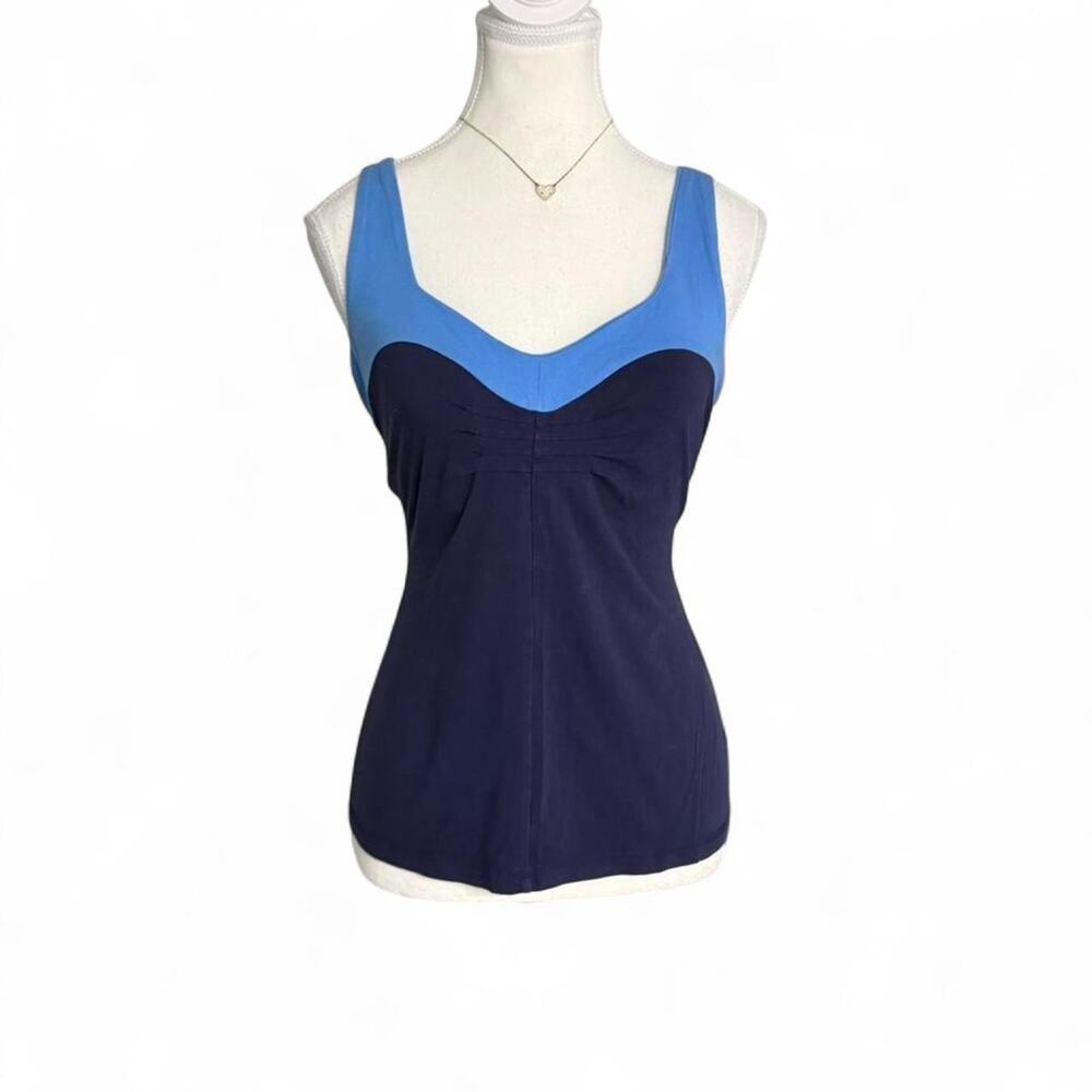 New York Company Y2K Multicolor bluecotton fitted 2000s yacht casual tank size M